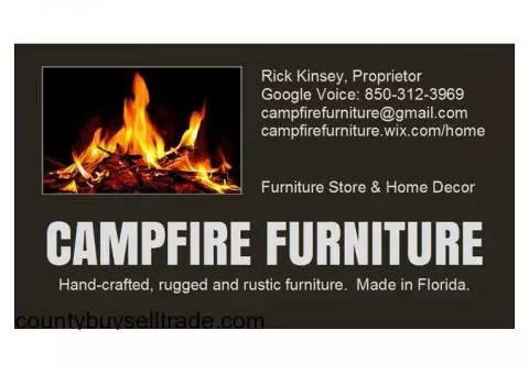 CAMPFIRE FURNITURE: Hand-crafted, rugged and rustic furniture & decor!